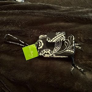 Vera Bradley Midnight Paisley Wristlet